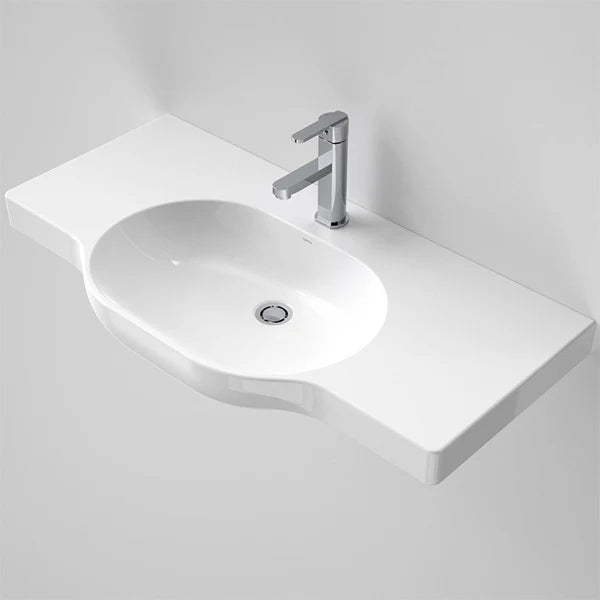 Caroma Opal 900 Twin Wall Basin w/Plug & Waste White 1TH