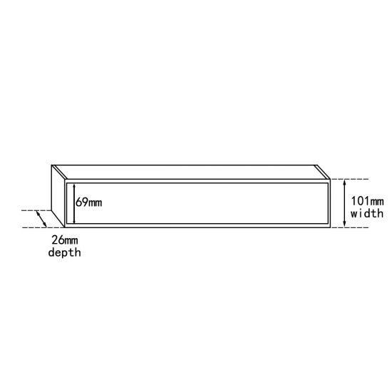 Black Insert Shower Floor Grate 300 - 5600mm Waste Drain (Per 100mm)