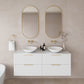 Rome Matte White Fluted Wall Hung Vanity 600-1500mm