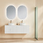 Brindabella Matte White Fluted Wall Hung Vanity 600-1500mm