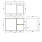Miami Wall Hung Matte Black Vanity 600-1500mm