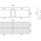 Eden Prime Oak Wall Hung Fluted PVC Vanity 600-1500mm