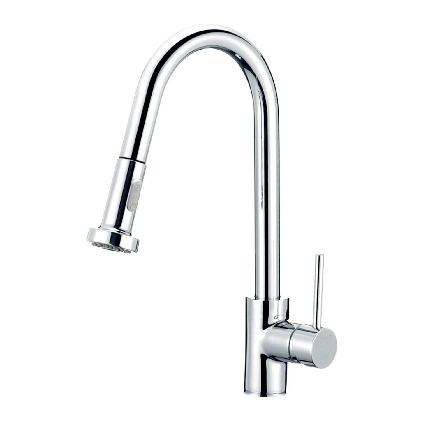 Aquaperla Round Chrome Pull Out Spray Kitchen Sink Mixer Tap