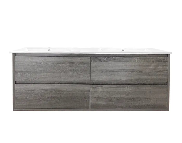 Maximo 750-1500mm Amazon Grey Wall Hung Vanity + Ceramic Top