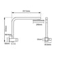 Aquaperla 10" Square Chrome Shower Station Top Water Inlet