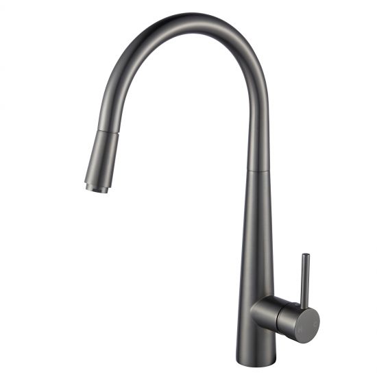 Aquaperla Pentro Round Pull Out Kitchen Sink Mixer Tap