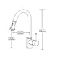 Aquaperla Round Chrome Pull Out Spray Kitchen Sink Mixer Tap
