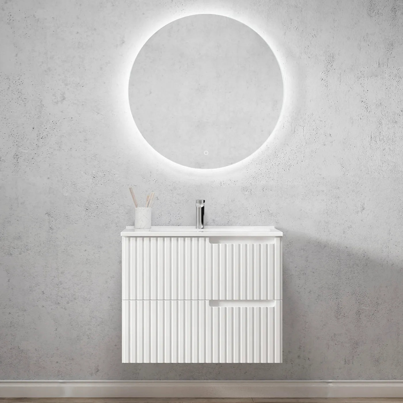 Noosa Matt White 600-1500mm Wall Hung Vanity