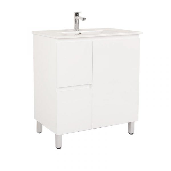 Unicasa Bianca 600-1500mm Floor Standing Vanity Cabinet + Ceramic Top