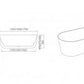Unicasa Arvo 1500mm Freestanding Bath