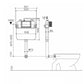 Alzano Wall Face Pan R&T Inwall Cistern Set