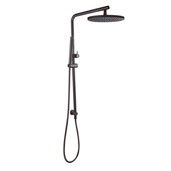 Aquaperla 10'' Right Angle Round Shower Station Top Inlet