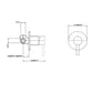 Aquaperla Lucid Pin Round Shower/Bath Wall Mixer