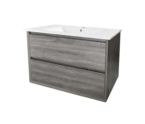 Maximo 750-1500mm Amazon Grey Wall Hung Vanity + Ceramic Top