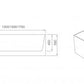 Unicasa Orta Multi Fit Freestanding Bathtub