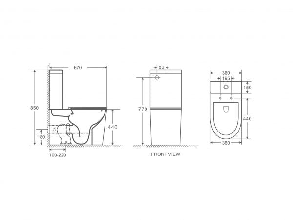 Unicasa Pani Toilet Suite