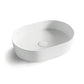 Quay Matte White Oval Above Counter Basin
