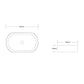 Quay Matte White Oval Above Counter Basin