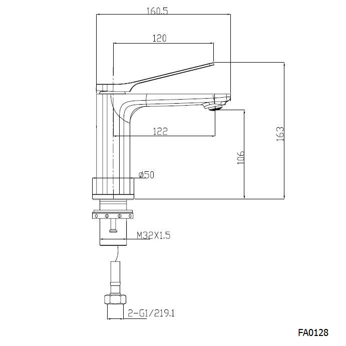 Aquaperla Rushy Basin Mixer