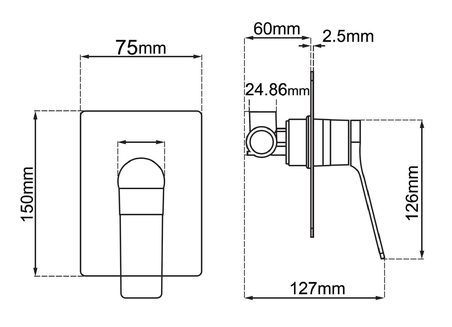 Aquaperla Rushy Wall Mixer