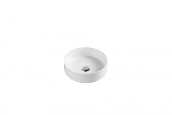 Unicasa Spin 35 Ceramic Basin Gloss White