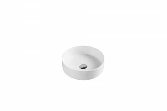 Unicasa Spin 35 Ceramic Basin Gloss White