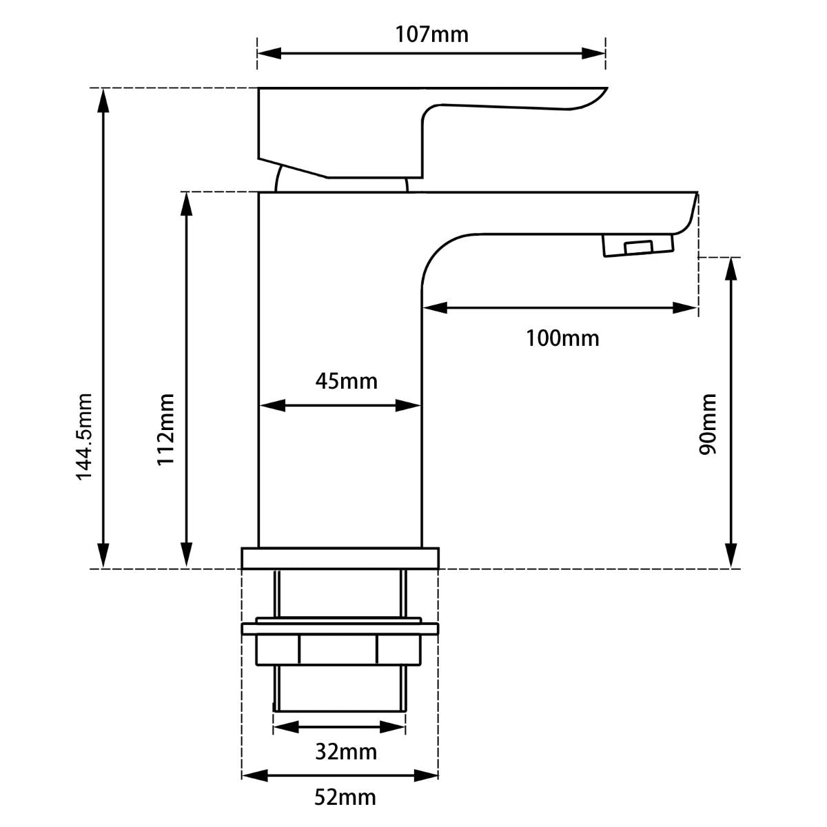 Aquaperla VOG Basin Mixer Tap