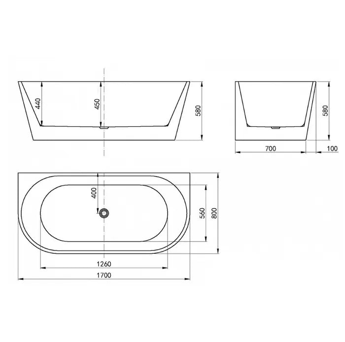 Verona BTW Bathtub 1500/1700 NF