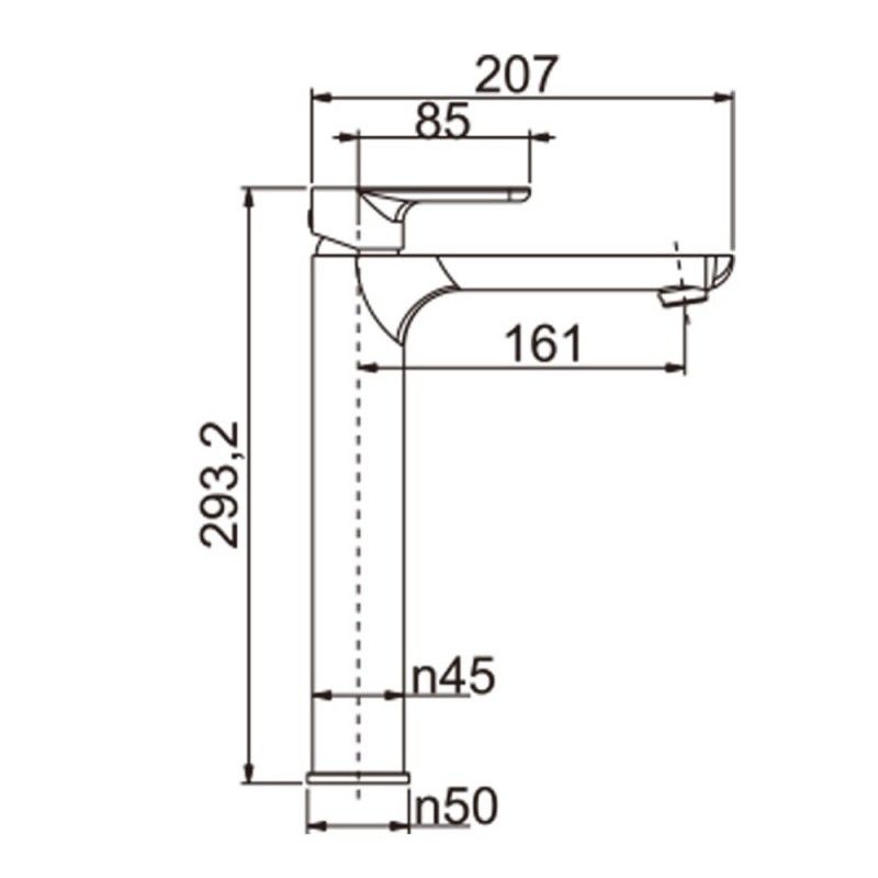 Aquaperla VOG Tall Basin Mixer