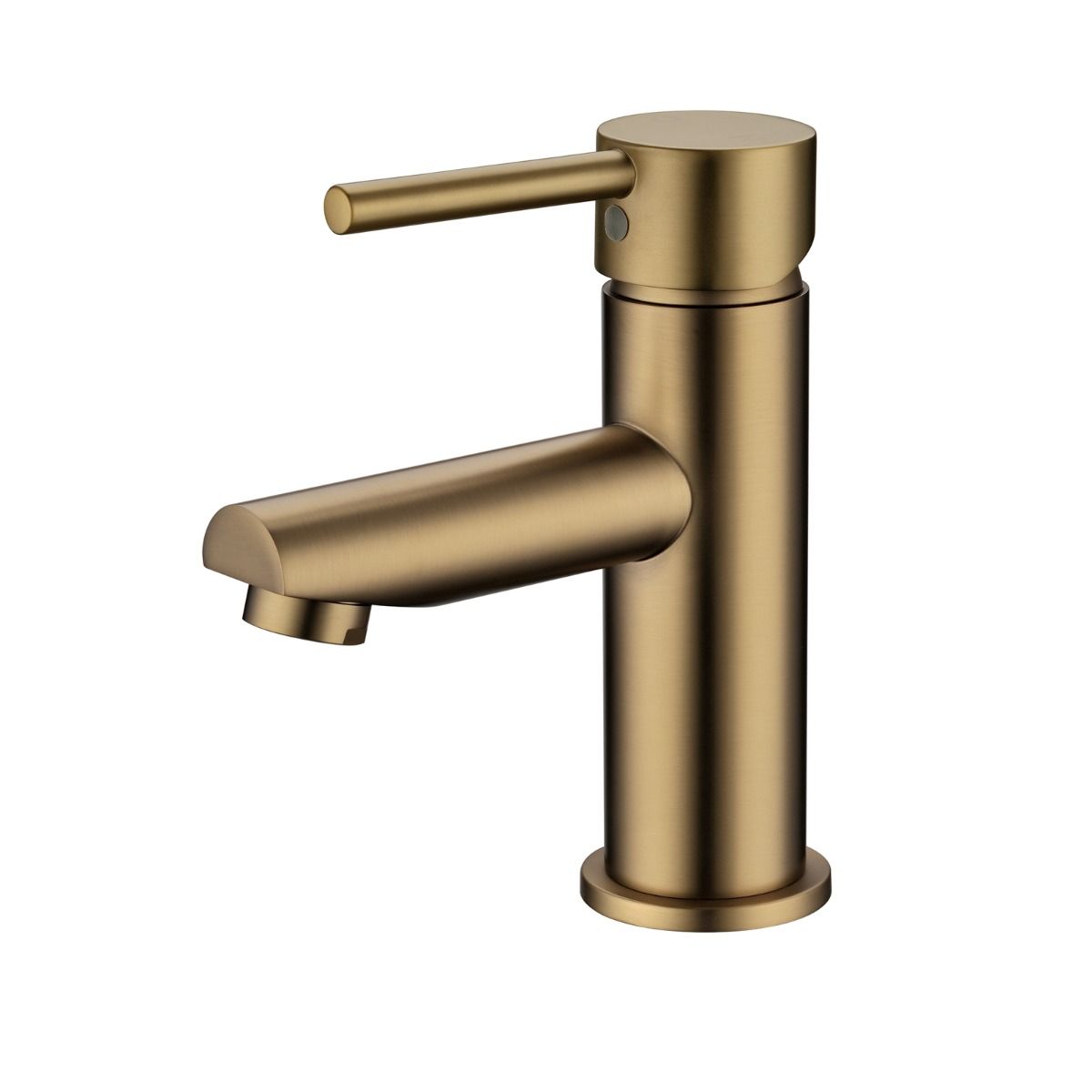 Pentro Brushed Yellow Gold Round Basin Mixer