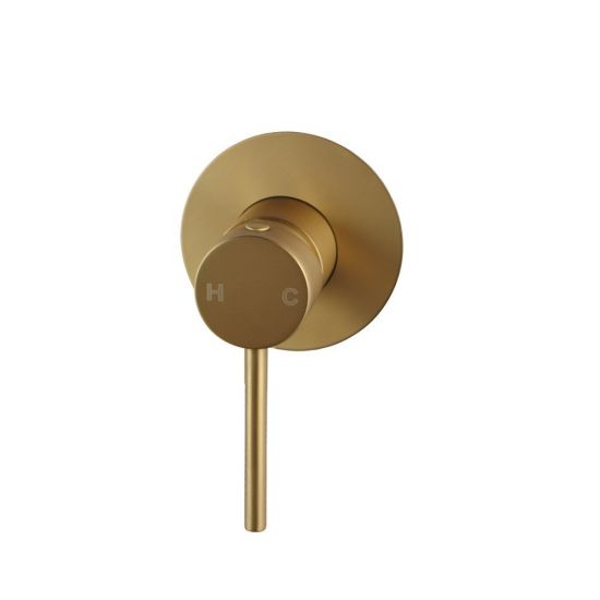 Aquaperla Lucid Pin Round Shower/Bath Wall Mixer