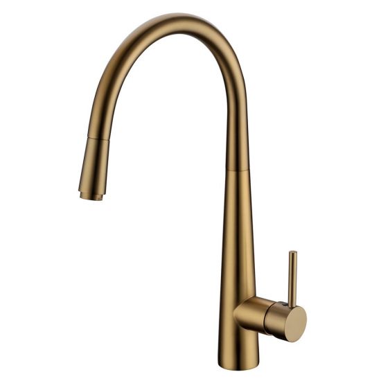 Aquaperla Pentro Round Pull Out Kitchen Sink Mixer Tap