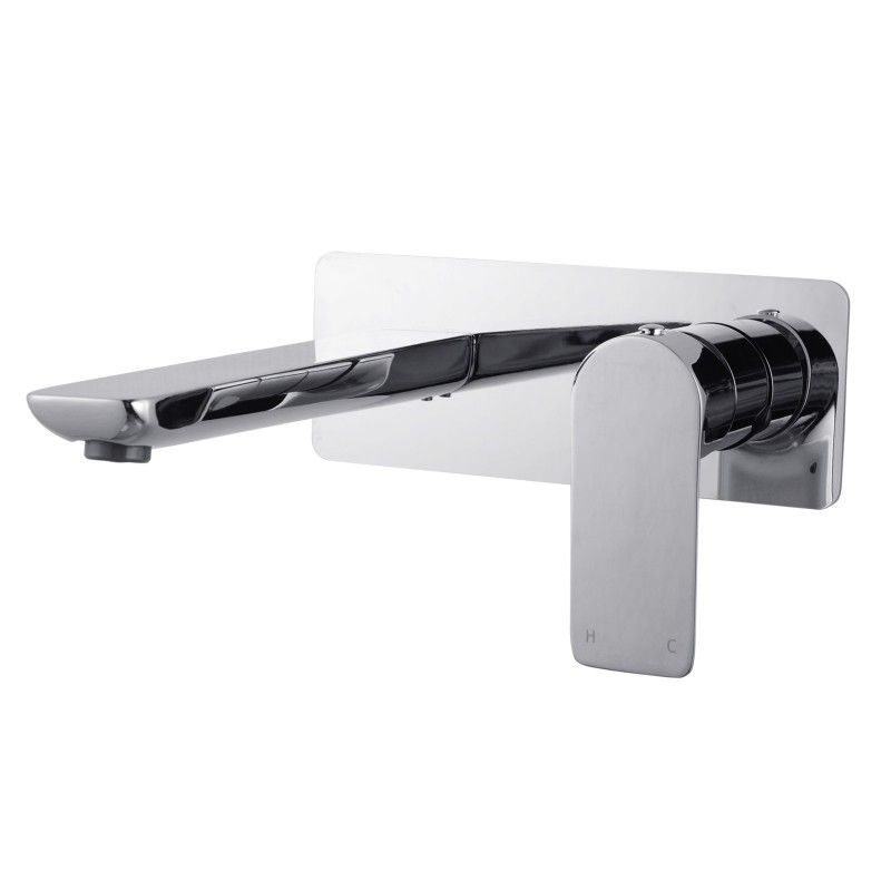 Aquaperla Vog Chrome Bathtub/Basin Wall Mixer With Spout