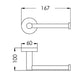 Aquaperla Lucid Round Stainless Steel Wall Mounted Toilet Paper Roll Holder