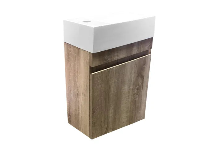 Mini Wall Hung Vanity + Polymarble Basin 400mm