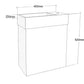 Mini Wall Hung Vanity + Polymarble Basin 400mm