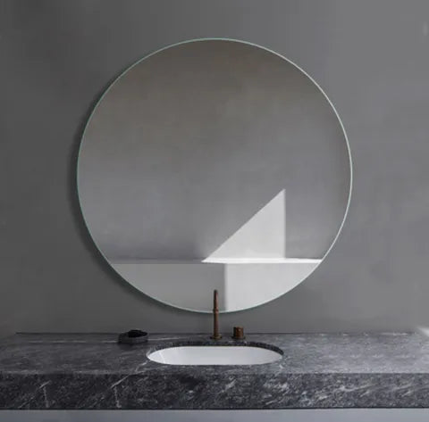 Beveled Edge Round Mirror