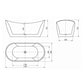 VIVA HIGHBACK BATHTUB 1500/1700mm NF