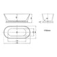 Hampton Freestanding Bathtub 1500/1700mm