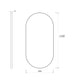Noosa Matte Black FRAMED 1200x600x30mm