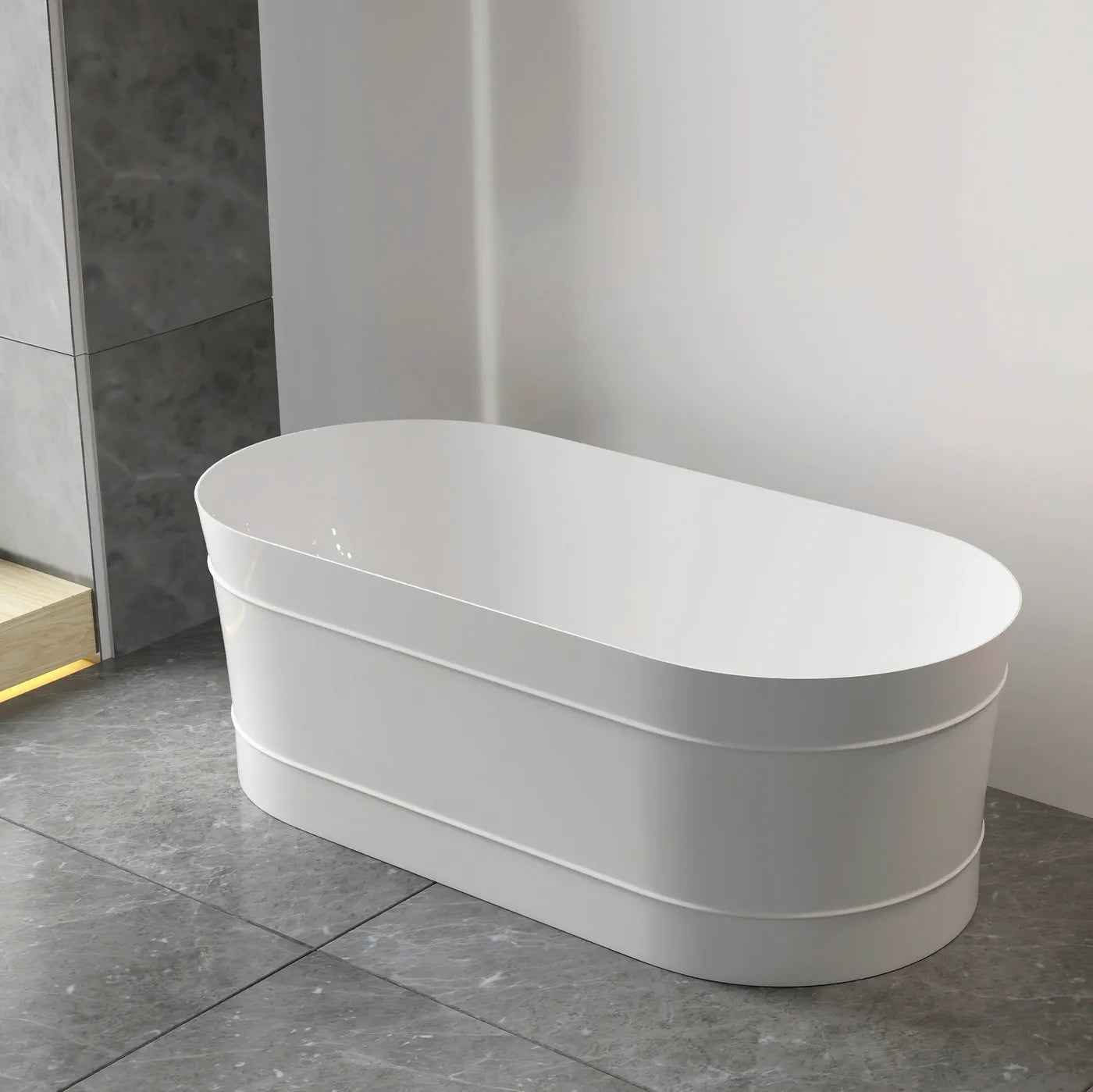 Bondi Gloss White 1500mm Freestanding Bath