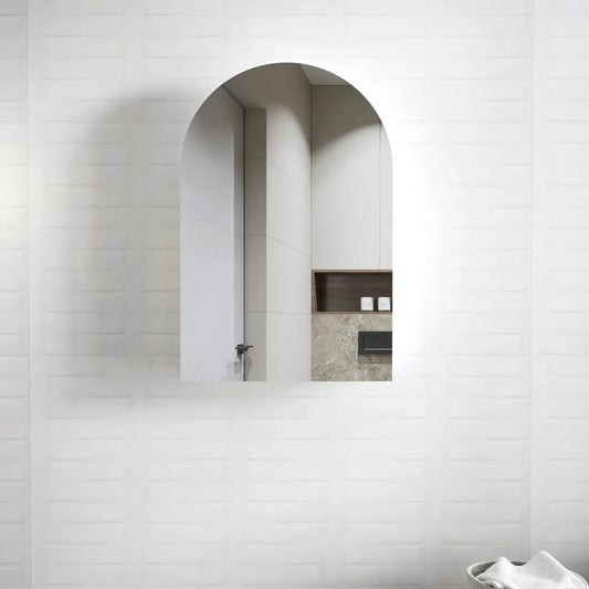 Archie Shaving Cabinet Matte White 900x600mm