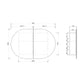 Bondi Shaving Cabinet Matte White 900x600mm