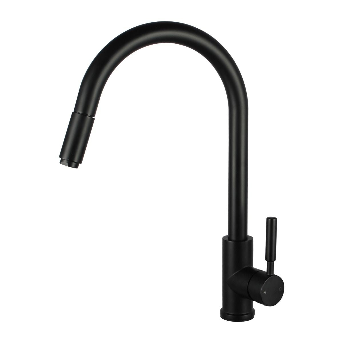 Aquaperla Round Pull Out Kitchen Sink Mixer Tap