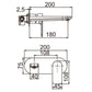 Aquaperla Vog Bathtub/Basin Wall Mixer With Spout