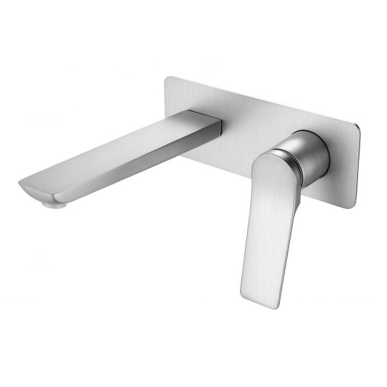 Aquaperla Rushy Square Wall Mixer with Spout