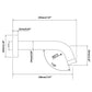 Aquaperla Lucid Pin Round Bathtub/Basin Wall Spout