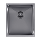 Gun Metal Grey 390x450x215mm 1.2mm Handmade Top/Undermount Single Bowl Kitchen Sink
