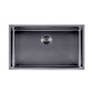 Gun Metal Grey 762x457x254mm 1.2mm Handmade Single Bowl Top/Undermount Kitchen/Laundry Sink